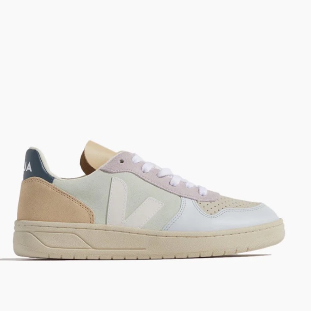 Veja V-10 Suede Jade Multicolor